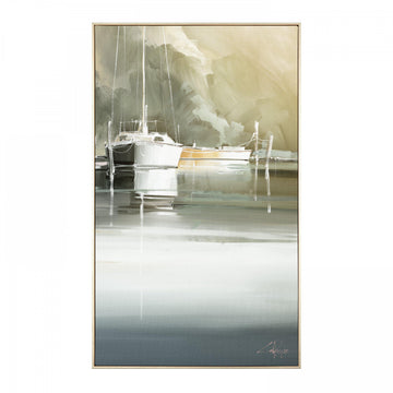 Marina Days Framed Canvas by Craig Trewin Penny